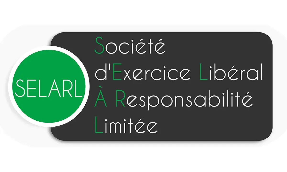 Logo SELARL : Société d'Exercice Libéral à Responsabilité Limitée.