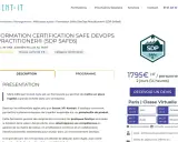Formation certification SAFe DevOps Practitioner pour devenir un chef de projet agile certifié.