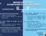 Avantage micro entreprise : régime simple avec coûts réduits et calculs simplifiés, mais régime conditionné avec dépenses importantes et accès difficile.