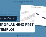 Un rétroplanning prêt à l'emploi, un template Excel pour planifier votre formation.