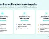 Les immobilisations corporelles incluent les biens physiques comme les véhicules, terrains et bâtiments.
