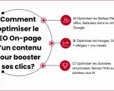 Comment optimiser le SEO On-page pour booster ses clics sur Google : balises, images et données structurées.