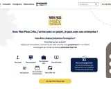 Page d'accueil Mon Pass Créa pour la création d'entreprise. Aide à la reprise d'entreprise et à la création.