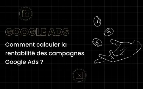 Calculer la rentabilité des campagnes Google Ads : une main attrape des pièces.