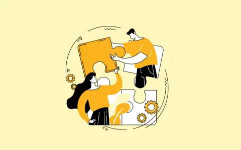 Deux personnes assemblent un puzzle, symbolisant la collaboration pour définir un domaine d'activité stratégique.