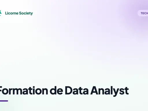 Licorne Society propose une formation certifiante data analytics pour maîtriser l'analyse de données et exceller dans le domaine de la tech.
