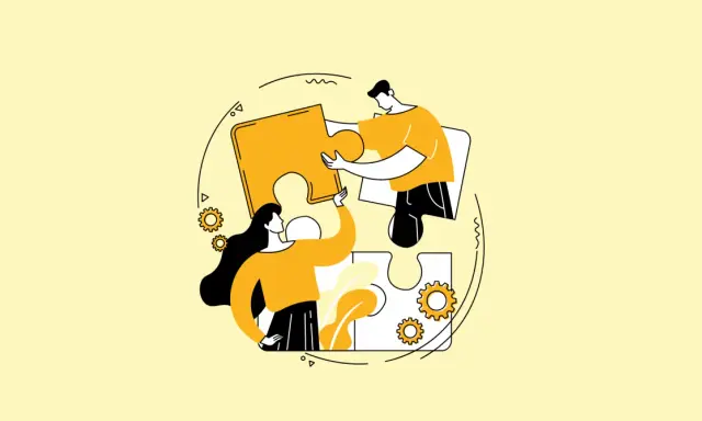 Deux personnes assemblent un puzzle, symbolisant la collaboration pour définir un domaine d'activité stratégique.